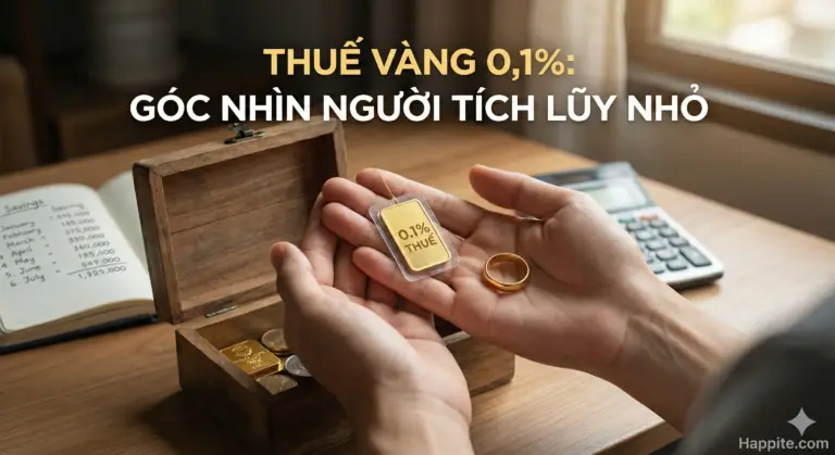 Thuế 0,1% vàng miếng: Người tích lũy nhỏ có bị ảnh hưởng?
