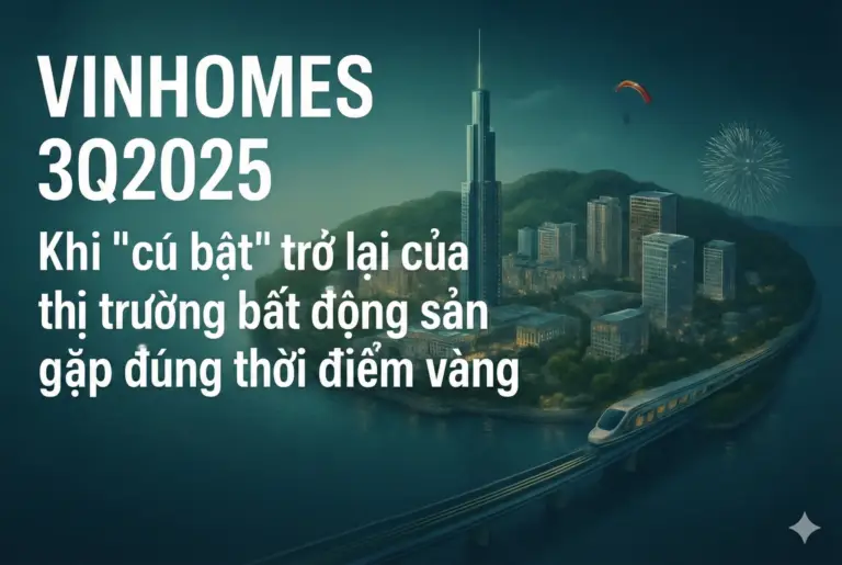 Lợi nhuận giảm nhưng doanh số tăng mạnh: Vinhomes 3Q2025 đang báo hiệu điều gì?
