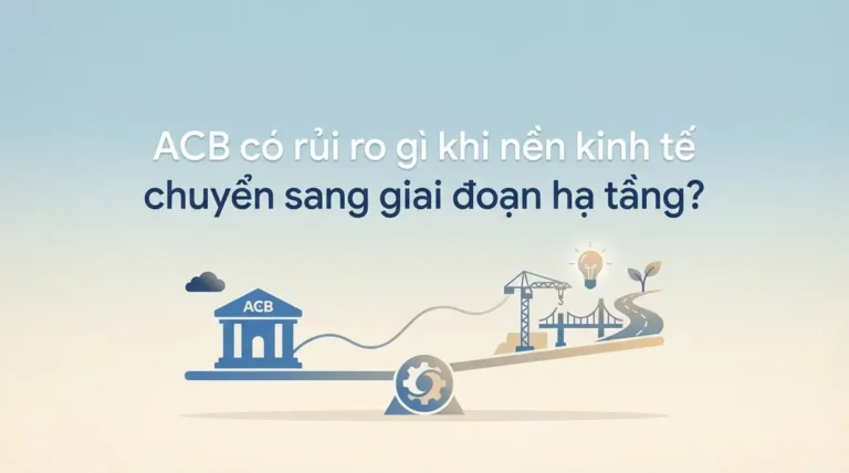 ACB có rủi ro gì khi nền kinh tế chuyển sang giai đoạn hạ tầng?