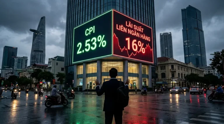 CPI 2,53% mà lãi suất liên ngân hàng lên 2 chữ số: Thị trường tiền tệ đang “nổ” ở chỗ ít người nhìn
