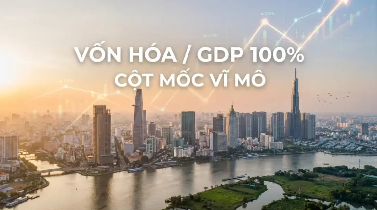 Vốn hóa chứng khoán bằng 100% GDP – mục tiêu lớn, nhưng có ý nghĩa gì với nhà đầu tư cá nhân?