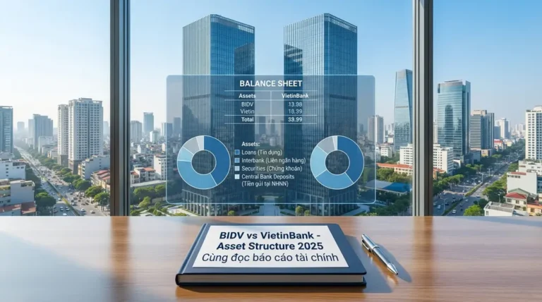 Cùng đọc Báo cáo tài chính: So sánh tài sản BIDV và VietinBank góc nhìn cho người mới