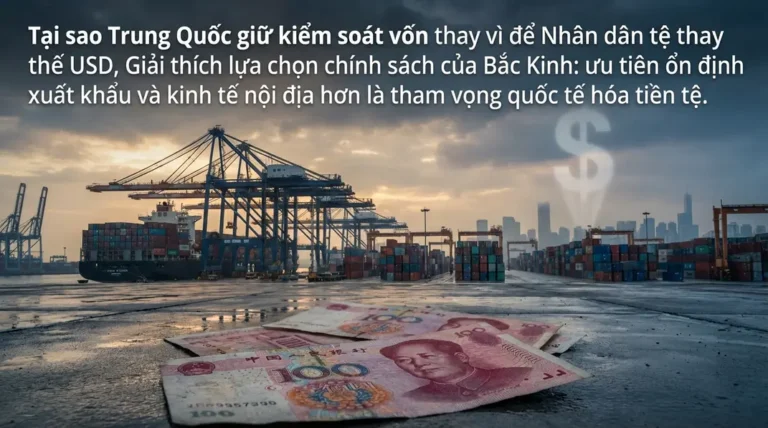 Tại sao Trung Quốc lại kiểm soát vốn chặt chẽ thay vì nỗ lực đưa đồng Nhân dân Tệ thay thế đồng USD?