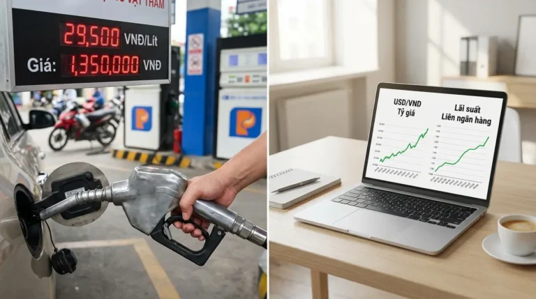 Giá xăng vọt lên vì dầu 100 USD+: điều đáng sợ không phải CPI, mà là tỷ giá và lãi suất