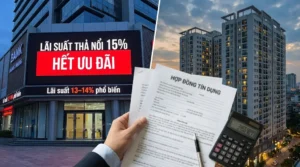 Lãi suất thả nổi bất động sản 15%: Chỉ một cú “hết ưu đãi”, khoản vay có thể biến thành máy đốt tiền