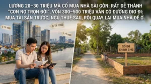 Lương 20–30 triệu mà cố mua nhà Sài Gòn: rất dễ thành “con nợ trọn đời”