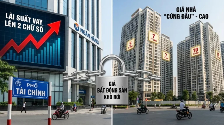 Lãi suất vay mua nhà lên 2 chữ số, vì sao giá bất động sản vẫn “cứng đầu” không giảm?