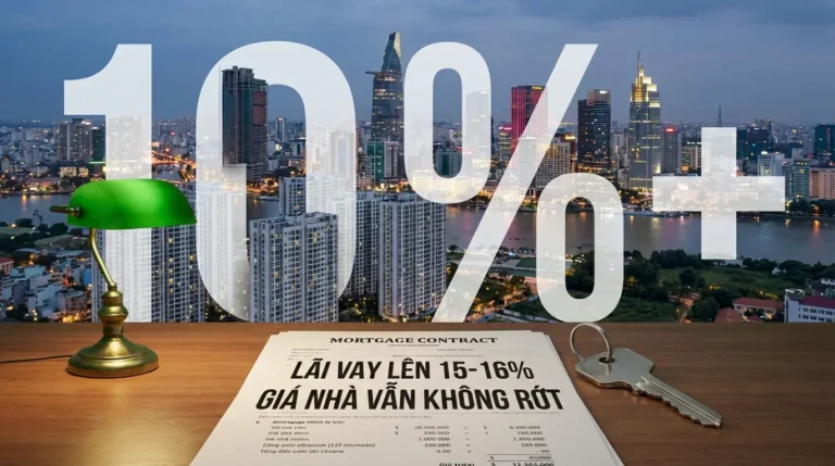 Lãi vay lên 15–16% mà giá nhà vẫn không rớt: Ai đang “giữ nhiệt” bất động sản?