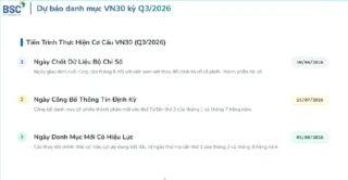 Tái Cơ Cấu VN30 Q3/2026: MCH và TCX Vào Rổ — TPB, PLX Đứng Trước Nguy Cơ Bị Loại