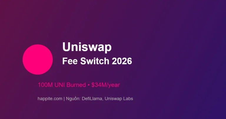 Uniswap Fee Switch 2026: 100 Triệu UNI Bị Đốt — Holder Được Gì?