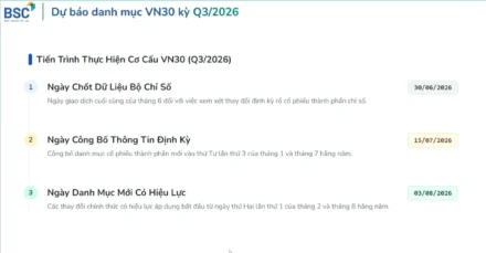 Cơ Cấu VN30 Quý III/2026: MCH & TCX Gõ Cửa, ETF Rót 446 Tỷ — TPB Và PLX Nhường Chỗ