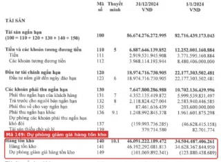Dự phòng giảm giá hàng tồn kho là gì? (HPG ví dụ 2024)