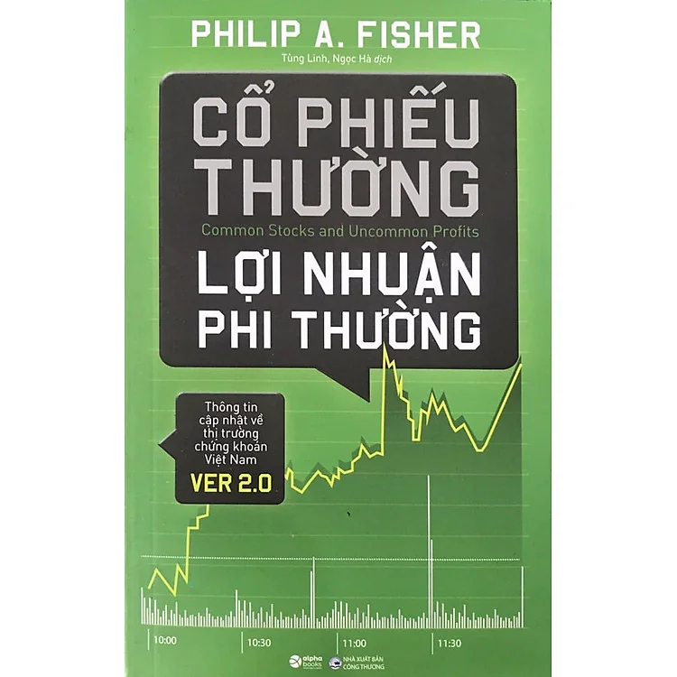 Bìa sách Cổ Phiếu Thường, Lợi Nhuận Phi Thường bản tiếng Việt của Philip Fisher