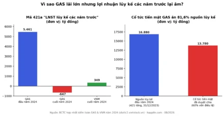 Lợi nhuận chưa phân phối âm là gì? Vì sao GAS lãi to vẫn âm