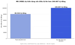 MB (MBB) Tăng Vốn Điều Lệ Vượt 100.000 Tỷ: Cổ Đông Được Gì?
