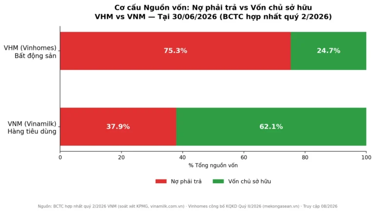 Đọc phần Nguồn vốn: nợ phải trả & vốn chủ sở hữu