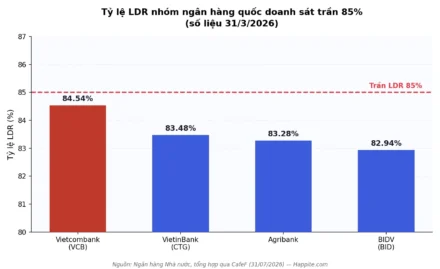 NHNN Nới Room LDR: BID, CTG, VCB Được “Cởi Trói” Ra Sao?