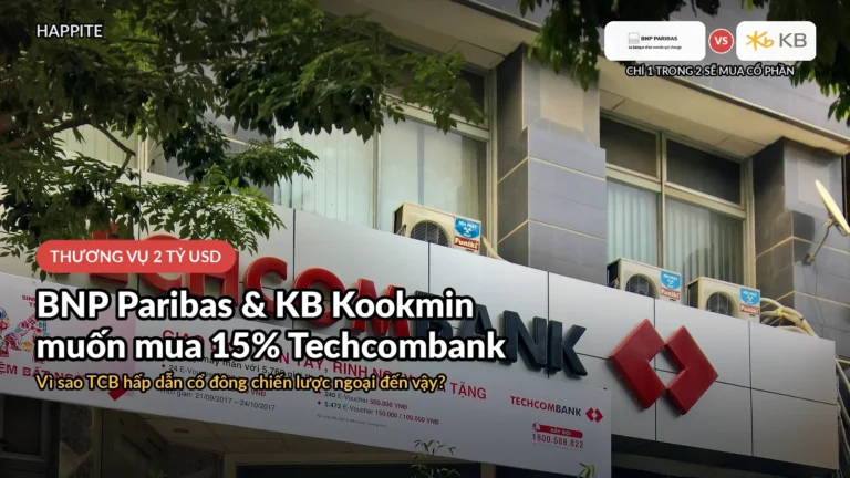 BNP Paribas và KB Kookmin muốn mua 15% Techcombank: Vì sao TCB hấp dẫn đến vậy?