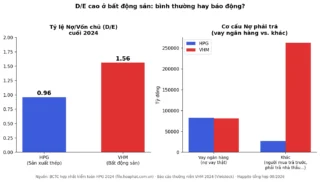 Tỷ lệ nợ trên vốn chủ sở hữu (D/E) là gì? Vì sao D/E cao ở bất động sản chưa chắc đáng lo