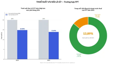 Thuế Suất Ưu Đãi Là Gì? Vì Sao FPT Chỉ Đóng Thuế ~14% Dù Luật Quy Định 20%