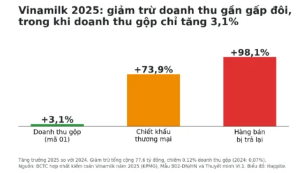 Các khoản giảm trừ doanh thu là gì? Đọc BCTC Vinamilk 2025
