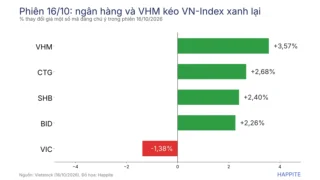 VN-Index Chấm Dứt Chuỗi Giảm 7 Phiên: Ngân Hàng Kéo Xanh